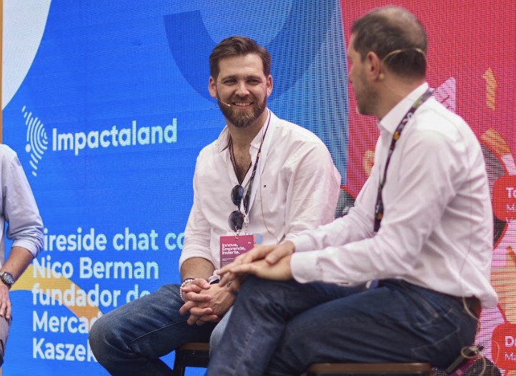 Fireside chat con Nico Berman (Kaszek) en el escenario de Impactaland 2024